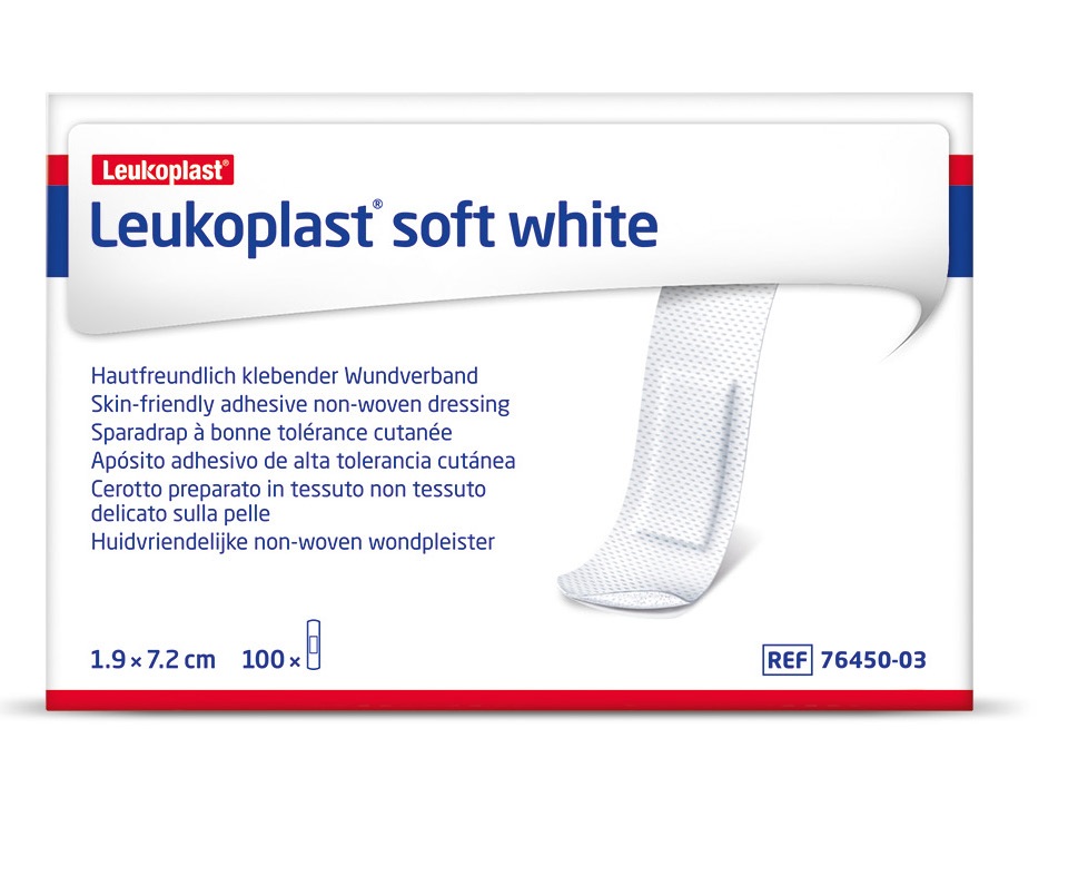 Leukoplast Soft White strips (Covermed) 1,9 x 7,2 mm 100 st - Podiamed