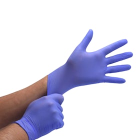 Soft Nitrile handschoenen  XL 200 stuks paarsblauw Hypro